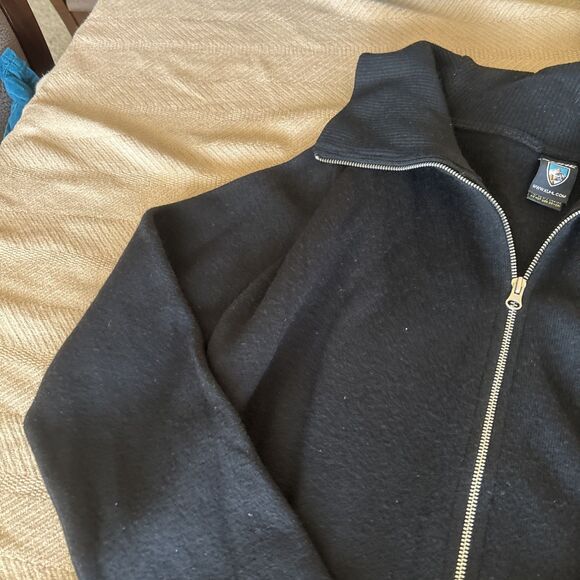 Kuhl Sweater Womens Size Large Black Merino Wool Full Zip Outdoor Camp Hike - Picture 5 of 9